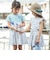 【お揃い】フラワープリントフリル袖Tシャツ(90~150cm)