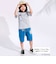 【ディズニーコレクション】キャラクター刺しゅうボーダー半袖Tシャツ(80~130cm)