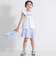 フラワー刺しゅう天竺フリル袖フレアTシャツ(90~150cm)