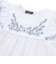 フラワー刺しゅう天竺フリル袖フレアTシャツ(90~150cm)