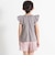 フラワー刺しゅう天竺フリル袖フレアTシャツ(90~150cm)