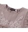 フラワー刺しゅう天竺フリル袖フレアTシャツ(90~150cm)