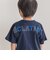 【お揃い】【神戸タータン×BeBe】チェックポケットバックロゴ半袖Tシャツ(90~150cm)