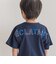 【お揃い】【神戸タータン×BeBe】チェックポケットバックロゴ半袖Tシャツ(90~150cm)