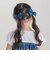 【お揃い】【神戸タータン×BeBe】チェックリボンヘアクリップ