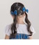 【お揃い】【神戸タータン×BeBe】チェックリボンヘアクリップ