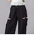 サイドカットアウトカーゴワイドパンツ(130~160cm)