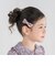 【お揃い】リバティプリント（PETAL & DAISY）ベロアリボン ヘアクリップ