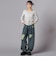 レースクラッシュバレルレッグデニムパンツ(130~160cm)