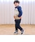 裾折り返しチェック柄ストレッチパンツ(80~130cm)