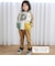 裾折り返しチェック柄ストレッチパンツ(80~130cm)