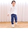 イチゴ刺しゅう裾フリル長袖Tシャツ(80~130cm)