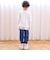 イチゴ刺しゅう裾フリル長袖Tシャツ(80~130cm)