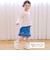 イチゴ刺しゅう裾フリル長袖Tシャツ(80~130cm)