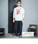 【ザ・ローリング・ストーンズｘSLAP】フロントｘバックロゴプリント長袖Tシャツ大人