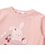裾スカラップウサギクマネコモチーフ長袖Tシャツ(80~130cm)