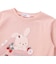裾スカラップウサギクマネコモチーフ長袖Tシャツ(80~130cm)