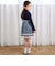 ハイネックイチゴ刺しゅうチュールスカートワンピース(80~130cm)