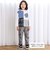 【お揃い】ロゴパッチ刺しゅうリバーシブルチェックパンツ(80~130cm)