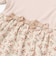 【店舗限定】リブ＋ネル花柄ドッキング長袖ワンピース(95~150cm)