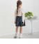 【店舗限定】チェック柄デニムキュロットパンツ(95~150cm)