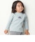恐竜刺しゅうスムース長袖Tシャツ+ムラ染めジョガーパンツ セット(80~90cm)