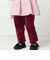 ニットコール裾花柄ロングパンツ(80~90cm)