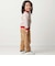 マルチボーダー天竺配色リブ長袖Tシャツ(80~90cm)