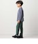 【抗菌・防臭】ミラノリブくるま刺しゅう9分丈ロングパンツ(90~130cm)