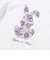 【抗菌・防臭】Rabbitレースプリント裾スカラップ天竺長袖Tシャツ(90~130cm)