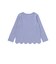 【抗菌・防臭】Rabbitレースプリント裾スカラップ天竺長袖Tシャツ(90~130cm)