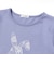 【抗菌・防臭】Rabbitレースプリント裾スカラップ天竺長袖Tシャツ(90~130cm)