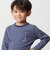 【抗菌・防臭】ワンポイント刺しゅう天竺長袖Tシャツ(90~130cm)
