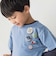 缶バッジ風立体プリント半袖Tシャツ+ロゴ長袖Tシャツ セット(90~160cm)