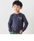 缶バッジ風立体プリント半袖Tシャツ+ロゴ長袖Tシャツ セット(90~160cm)
