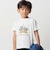 カノコ長袖カーディガン+天竺ドライビングプリント半袖Tシャツ セット(90~140cm)