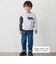 ランダム配色ワッペン刺しゅう長袖Tシャツ(90~160cm)