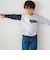 ランダム配色ワッペン刺しゅう長袖Tシャツ(90~160cm)