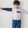 ランダム配色ワッペン刺しゅう長袖Tシャツ(90~160cm)