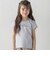 長袖リブカーディガン+天竺ボーダーロゴ半袖Tシャツ セット(90~150cm)