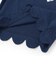 グログランBIGリボンモチーフ裾スカラップ長袖Tシャツ(90~160cm)