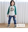 ロゴパッチ刺しゅうラグラン長袖Tシャツ(80~130cm)
