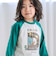 ロゴパッチ刺しゅうラグラン長袖Tシャツ(80~130cm)
