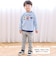 電車モチーフサガラ刺しゅうボーダー柄長袖Tシャツ(80~130cm)