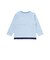 電車モチーフサガラ刺しゅうボーダー柄長袖Tシャツ(80~130cm)
