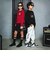 【ザ・ローリング・ストーンズｘNEXCHIC】裏毛ラインパンツ(110~150cm)