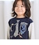 ネクタイメガネパッチ袖切り替え長袖Tシャツ(80~130cm)