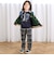 ネクタイメガネパッチ袖切り替え長袖Tシャツ(80~130cm)