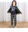 ネクタイメガネパッチ袖切り替え長袖Tシャツ(80~130cm)