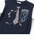 ネクタイメガネパッチ袖切り替え長袖Tシャツ(80~130cm)
